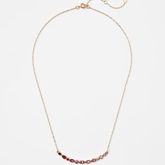 LOFT Crystal Bar delicate necklace, NWT - Picture 2 of 3